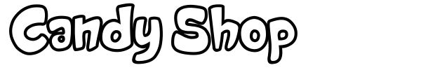 Candy Shop font preview